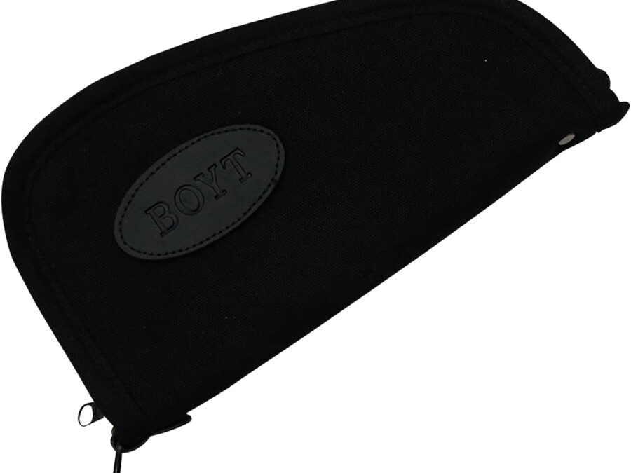 Boyt Harness PP41BLK Heart-Shaped Pistol Case Black Canvas Holds Handgun