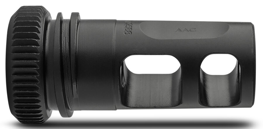 ADVANCED ARMAMENT COMPANY 64178 Blackout Muzzle Brake 30 Cal 5/8"-24 tpi, Black Steel, for AAC 51T Suppressors