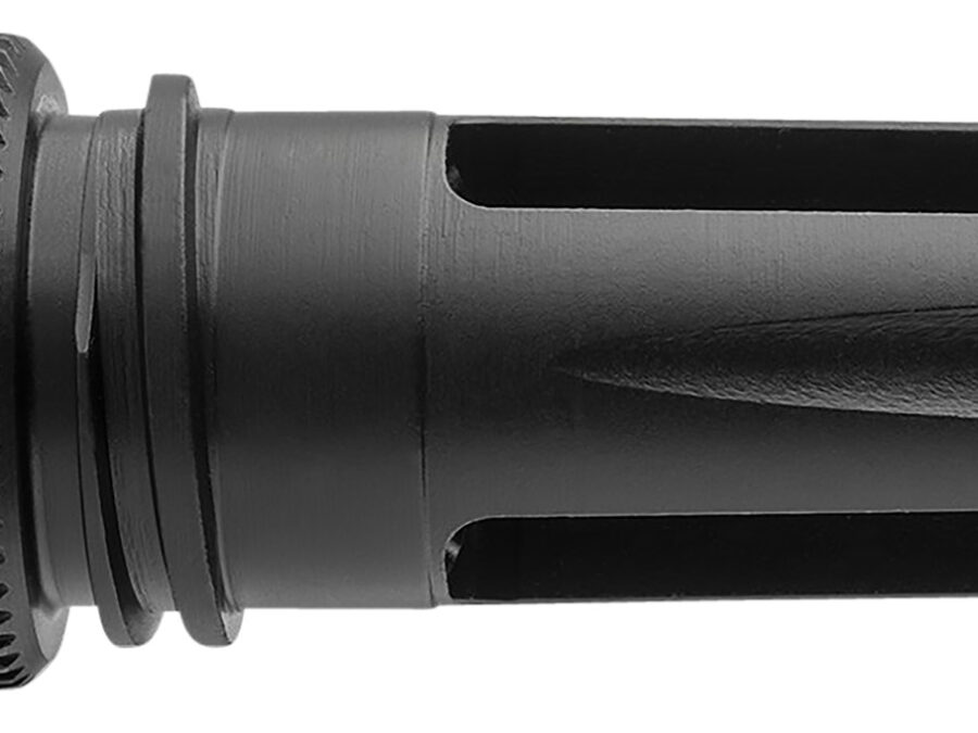 ADVANCED ARMAMENT COMPANY 64141 Blackout Flash Hider  22 Cal (6.56mm) 1/2"-28 tpi, Black Steel, for AAC 51T Suppressors