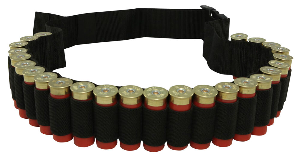 Hunters Specialties 00680 Shotgun Shell Belt Black Nylon 25 Shotshells Waist Mount