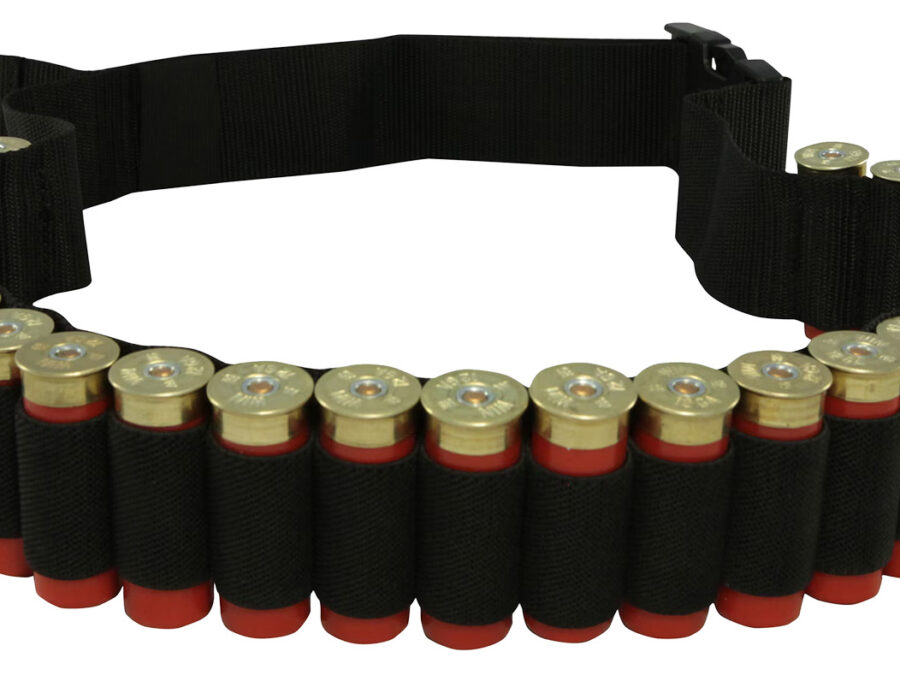 Hunters Specialties 00680 Shotgun Shell Belt  Black Nylon 25 Shotshells Waist Mount