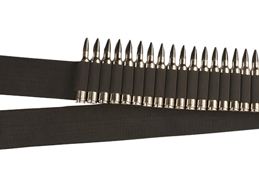 Hunters Specialties 00682 Rifle Shell Belt  Black Nylon Webb 20rd Waist Mount