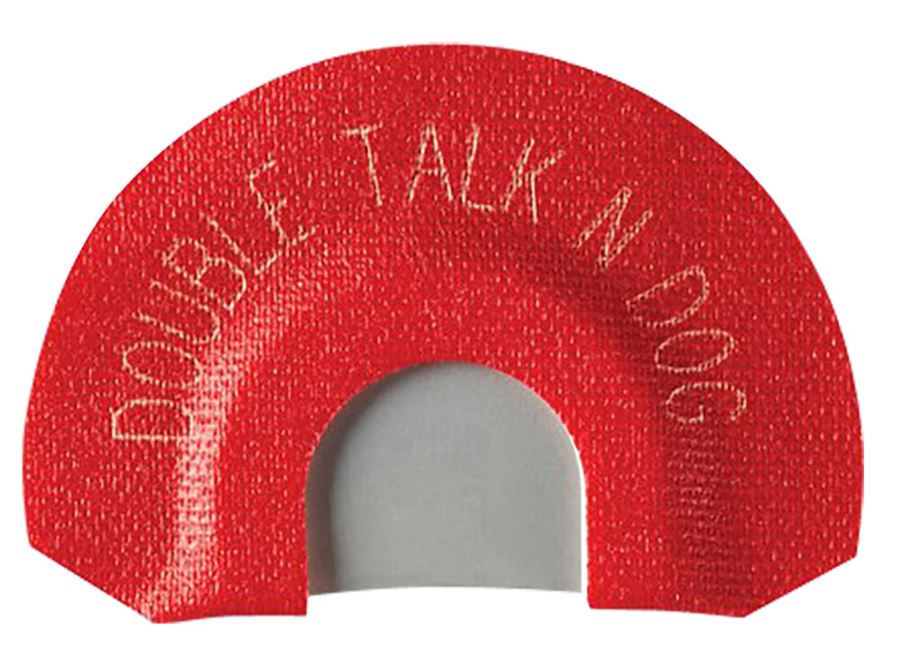 Johnny Stewart Wildlife Calls JSDIA9 Double Talk'n Dog Diaphragm Call Double Reed Coyote Sounds Red