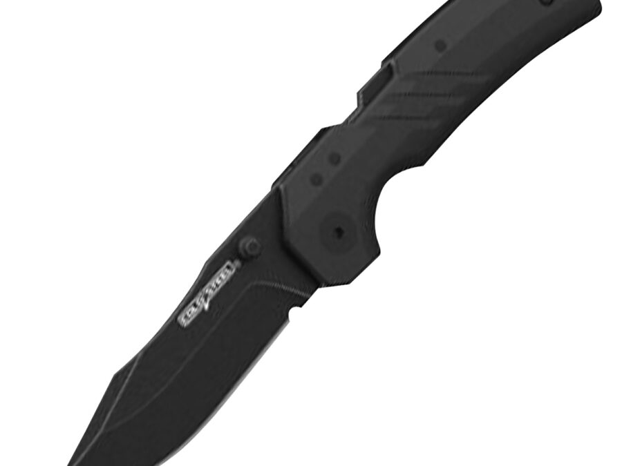 Cold Steel CSFL30DPLC10B Engage  3" Folding Clip Point Plain Black PVD Stonewashed AUS-10A SS Blade/4.11" Black GFN Handle Includes Belt Clip