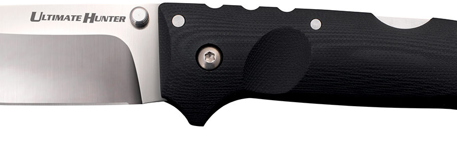 Cold Steel CS30U Ultimate Hunter  3.50" Folding Drop Point Plain American S35VN Blade/5" Black G10 Handle Includes Belt Clip