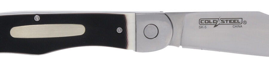 Cold Steel CS20NPM1Z Ranch Boss II 4" Folding Clip Point Plain Satin Polished/5.25" Faux Sawed Bone Handle