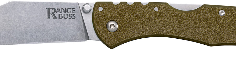 Cold Steel CS20KR7 Range Boss  Folding Clip Point Plain 4034 SS Blade/5.25" OD Green Zy-Ex Handle