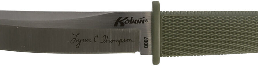 Cold Steel CS17TAA Kobun Lynn Thompson Signature 5.50" Fixed Tanto Plain AUS-8A SS Blade/4.38" OD Green Kray-Ex Handle Includes Sheath
