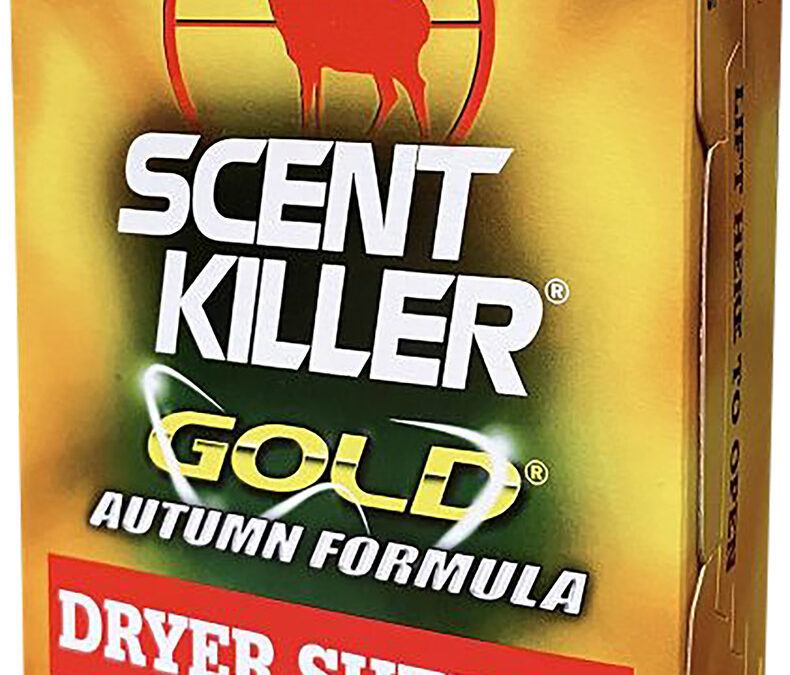 Wildlife Research 1283 Scent Killer Gold Autumn Dryer Sheets Odor Eliminator 40 Pack