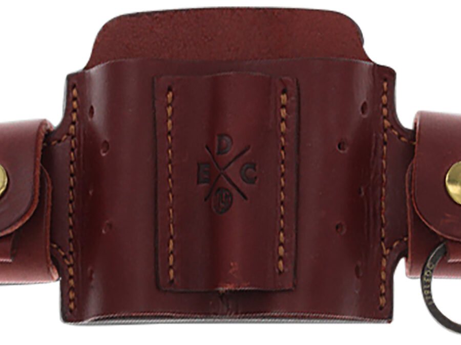 1791 Gunleather MNASMFCHNA EDC Mini Action Snap OWB Chestnut Leather Belt Loop Ambidextrous