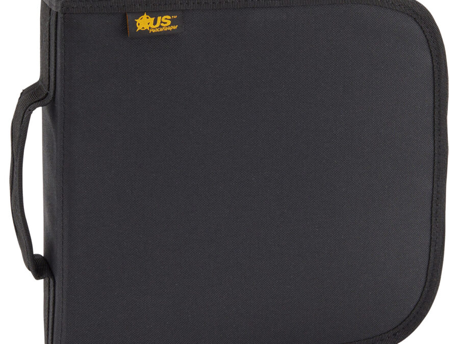 US PeaceKeeper P26208 Handgun Case  Black Holds 1 Handgun Polyester