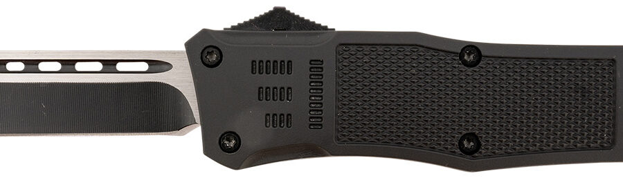 Steel River Knives T620BT Spartan  3.75" Tanto Black/Silver Blade 5.5" Black Aluminum Zinc Alloy Handle