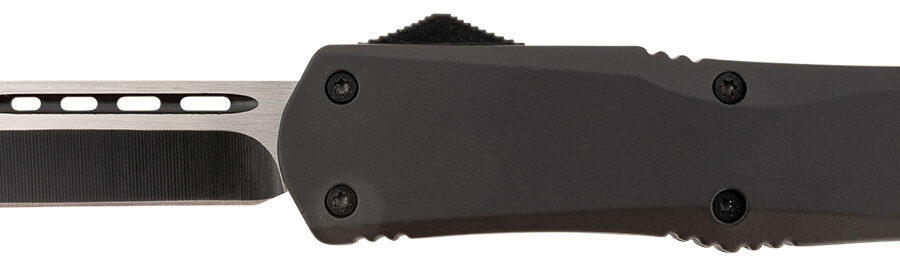 Steel River Knives T624BT Spartan  3.75" Tanto Black/Silver 440C SS Blade 5.5" Black Aluminum Zinc Alloy Handle