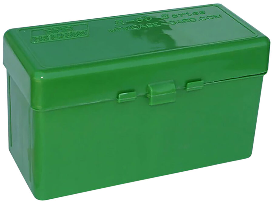 MTM Case-Gard RM6010 Ammo Box Flip-Top 308Win/220Swift/243Win Green Polypropylene 60rd