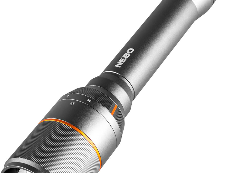 NEBO NEBFLT0022 Davinci 5000 Flashlight  Gray 100/1000/5000 Lumens White LED