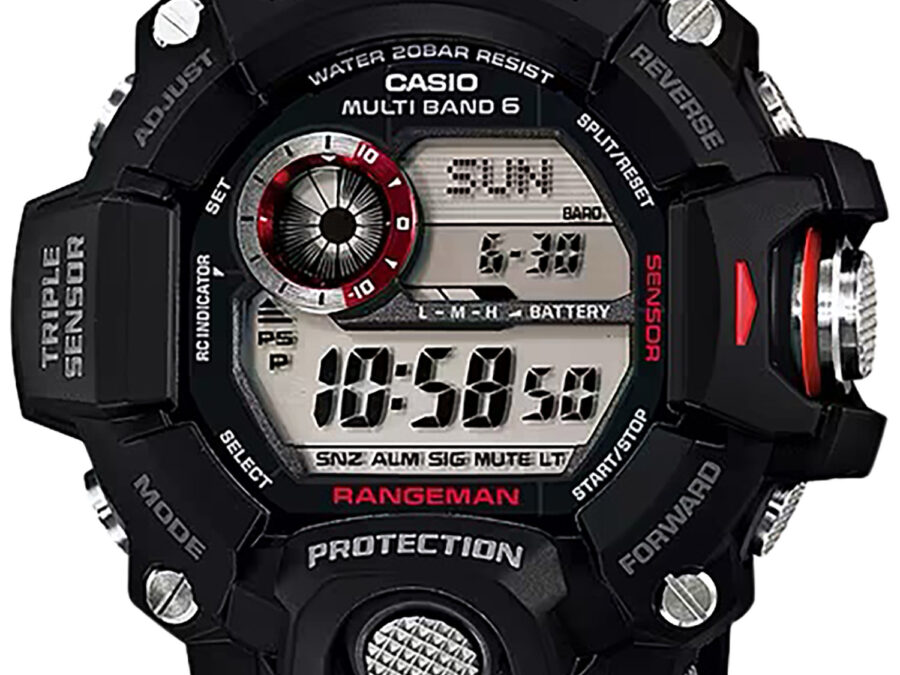 G-shock/vlc Distribution GW94001 G-Shock Tactical Rangeman Keep Time Black Size 145-215mm Features Digital Compass