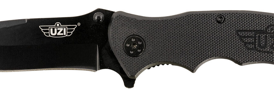 Uzi Accessories UZKFDR006 UZI Responder VI Black, Stainless-Steel Blade