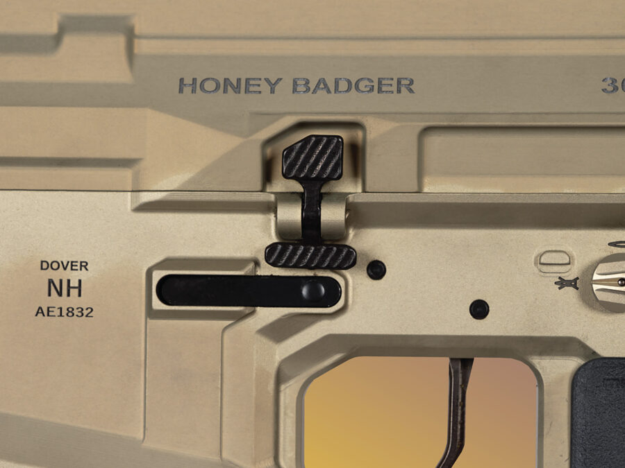 Q LLC ACCBBC Balanced Bolt Catch  Oversized AR-15 Black Stainless Steel AR Platform