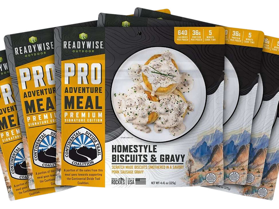 ReadyWise RW05190 Outdoor Food Kit Homestyle Biscuits & Gravy 2 Servings Per Pouch, 6 Per Case