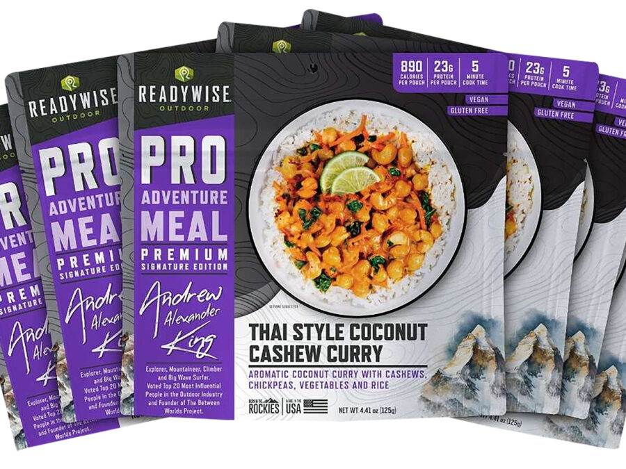 Wise Foods RW05193 Outdoor Food Kit Thai Coconut Cashew Curry 2 Servings Per Pouch, 6 Per Case