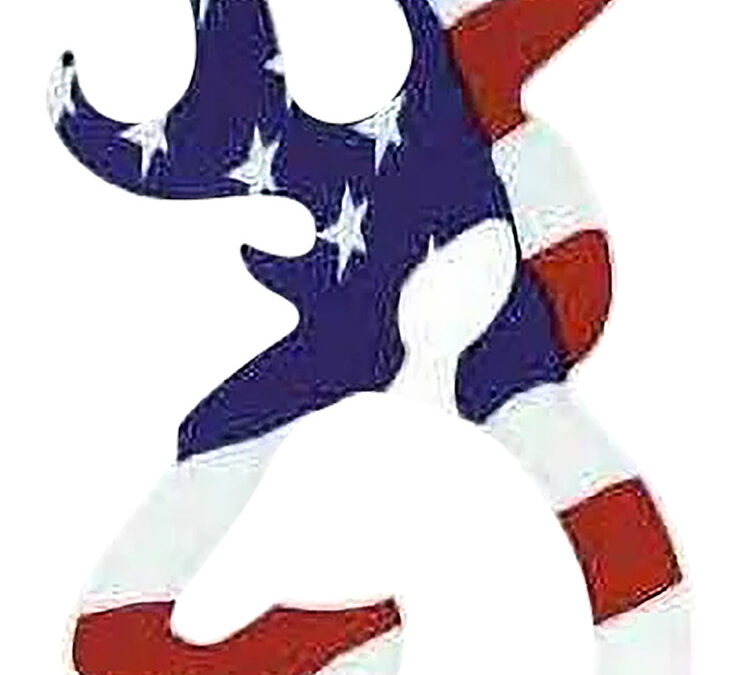 Browning 3922003116 Buckmark Decal Red/White/Blue Vinyl Sticker 6"