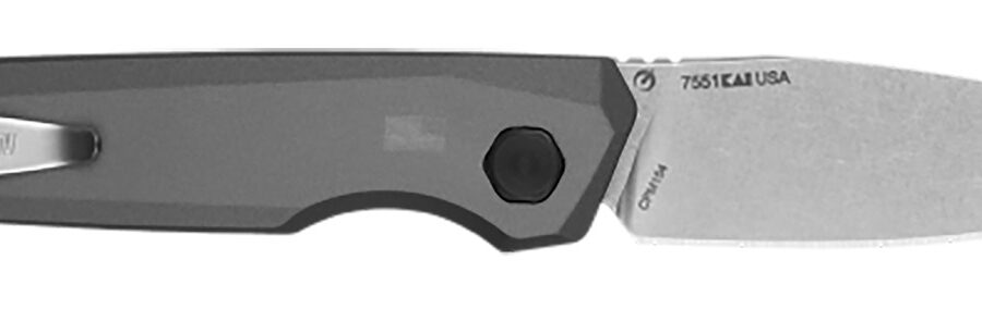 Kershaw 7551 Launch 18 Automatic 2.79" Folding Spear Point Plain Stonewashed CPM 154 SS Blade, Gray Anodized w/Black Oxide Hardware Aluminum Handle, Includes Pocket Clip
