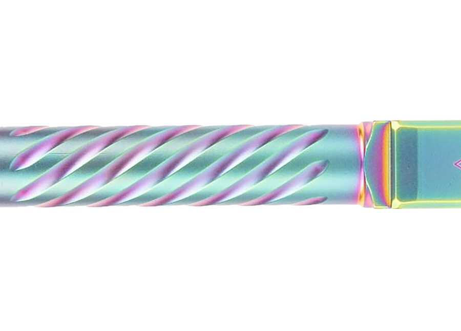 Ballistic Advantage BAPSG195T3W Premium Series  Threaded/Spiral Fluted, 9mm Luger, Iridescent PVD, Fits Glock 19 Gen 3-5