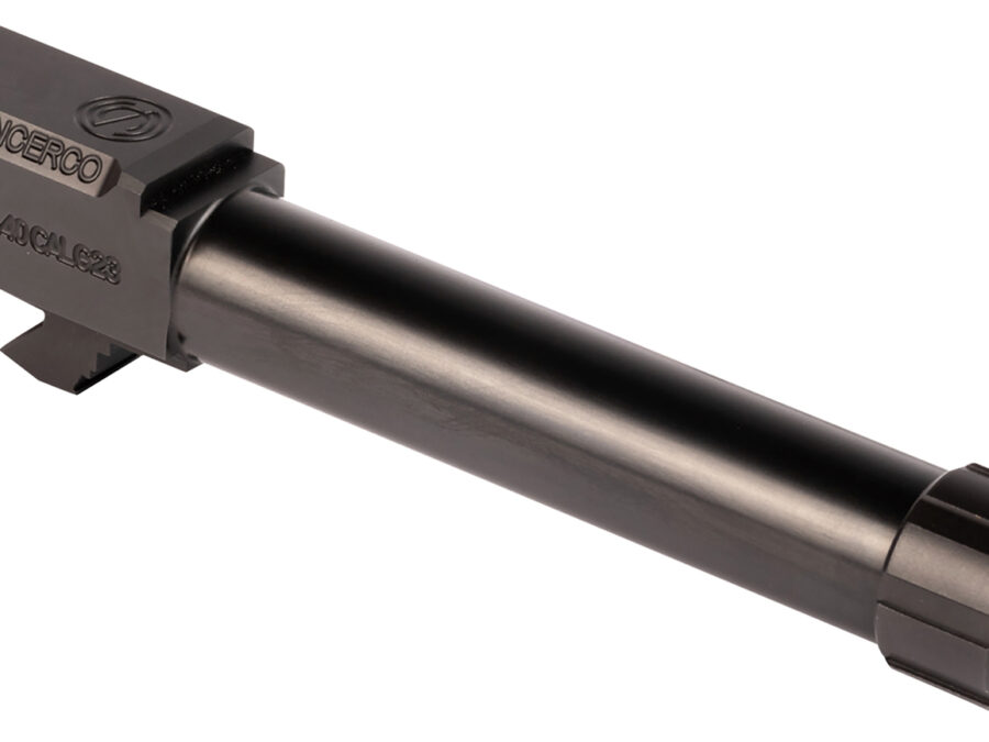 SilencerCo AC1757 Threaded Barrel  4.50" 40 S&W, Black Nitride Stainless Steel, Fits Glock 23