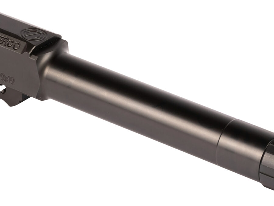 SilencerCo AC2023 Threaded Barrel  4.75" 9mm Luger, Black Nitride Stainless Steel, Fits S&W M&P9