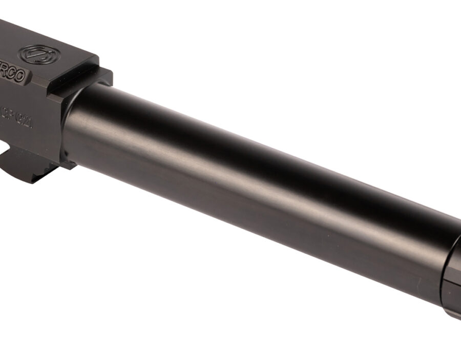 SilencerCo AC863 Glock  45 ACP Compatible w/Glock 21 Gen3 5.30" Black Nitride Stainless Steel Threaded