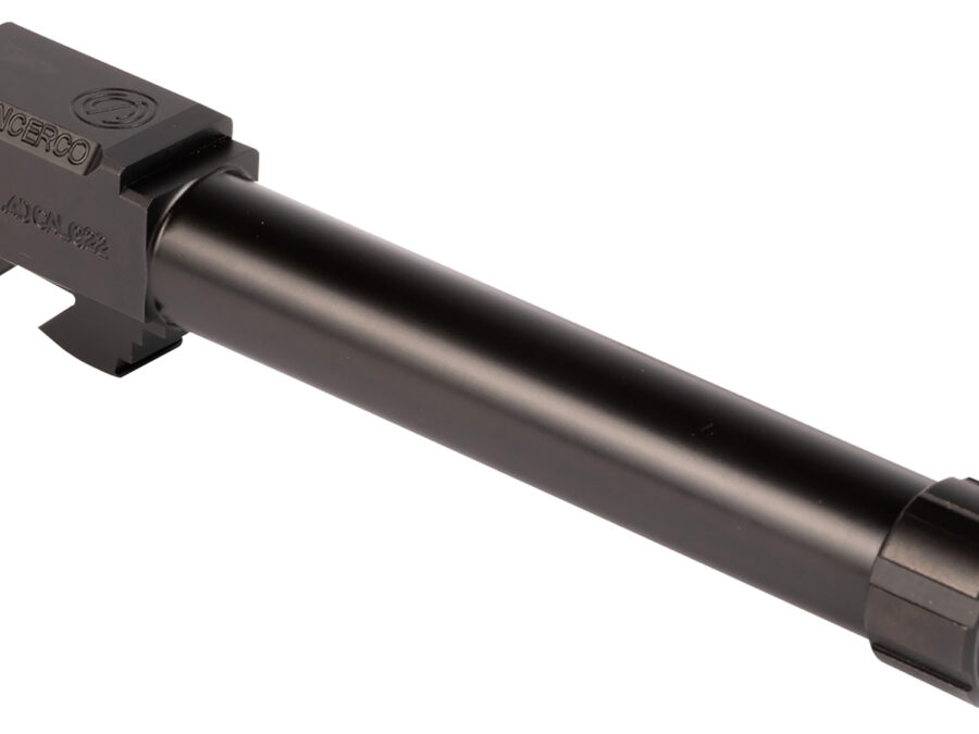 SilencerCo AC50 Threaded Barrel  4.80" 40 S&W, Black Nitride Stainless Steel, Fits Glock 22 Gen 2-4