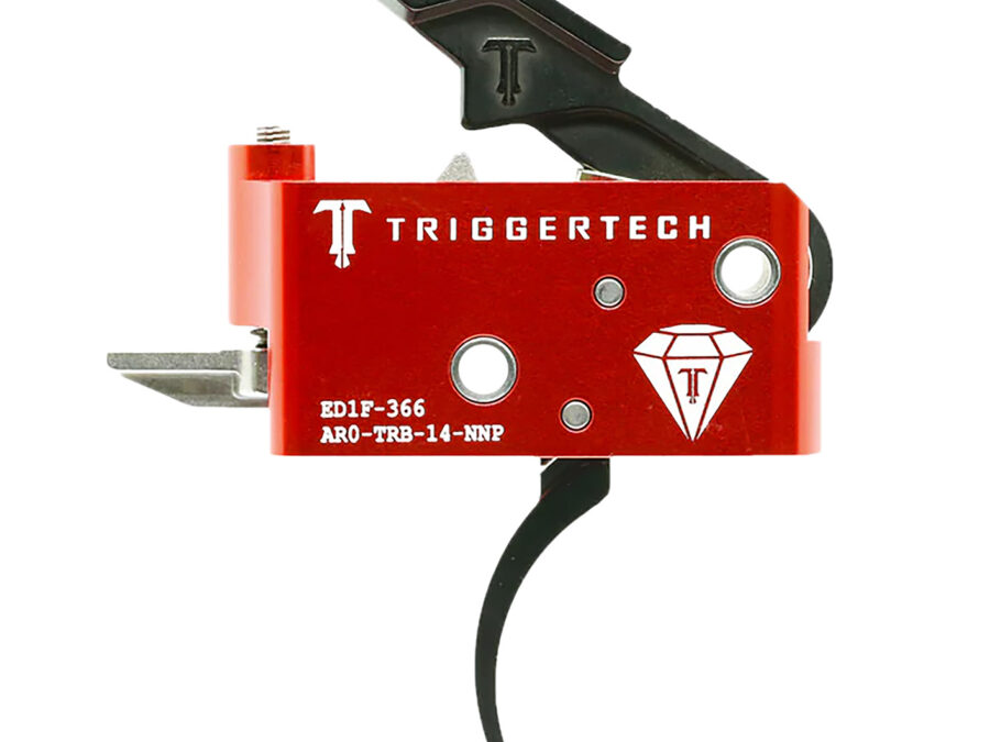 TriggerTech AR0TRB14NNP Diamond  Two-Stage Black Pro Curved Trigger with 1.50-4 lbs Draw Weight for AR-15 Right