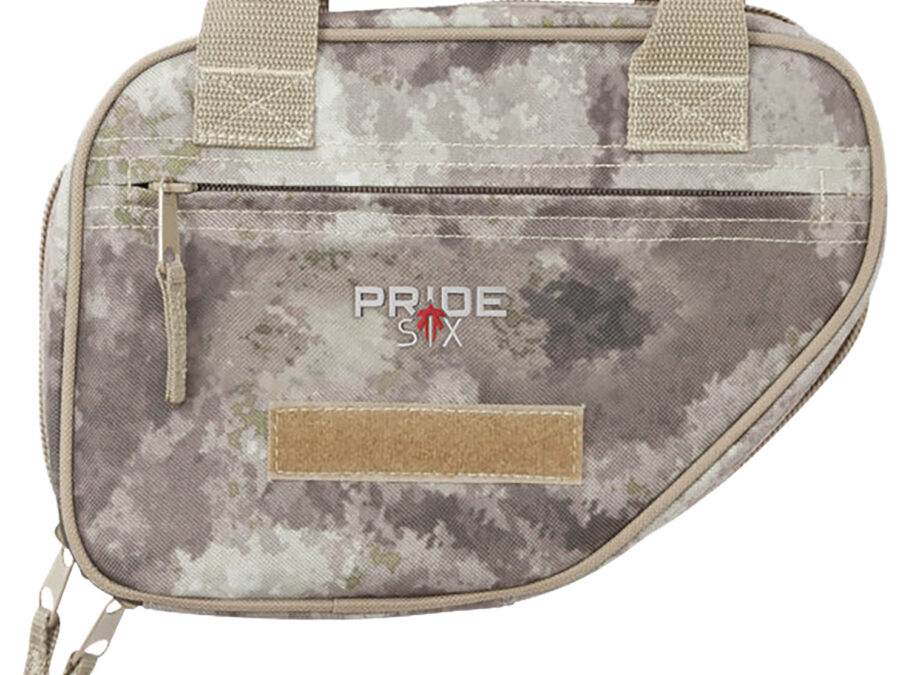 Tac Six 10941 Battalion Handgun Case 10" Long Tan/A-TACS AU Neoprene Holds 1