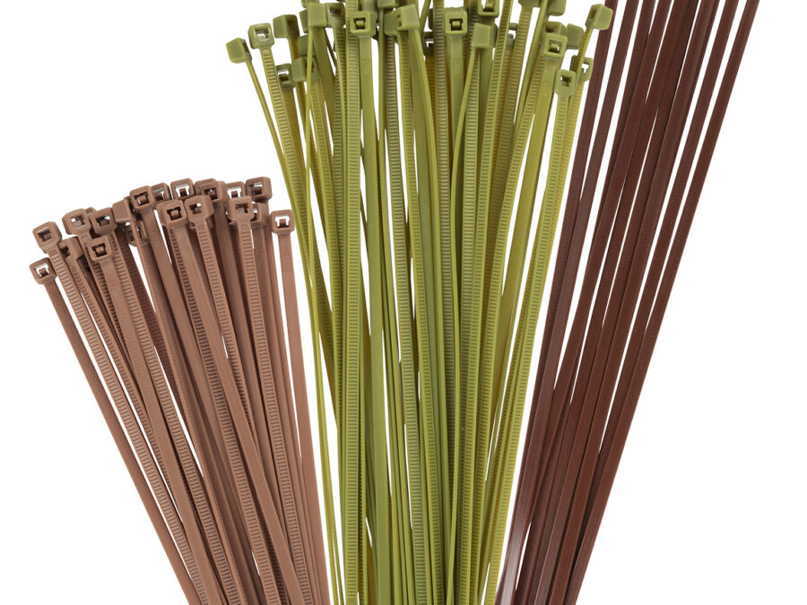 Vanish 15823 Hunting Blind Cable Ties  Tan/Green/Brown Nylon 100 PK