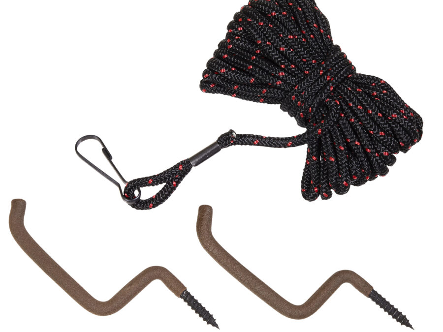 Allen 54 Bow & Gun Rope Treestand Black/Red 20' Long Includes 2 Hangers