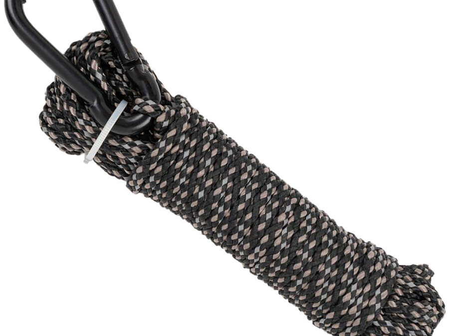 Allen 7248 Reflective Hoist Rope  Black 25' Long