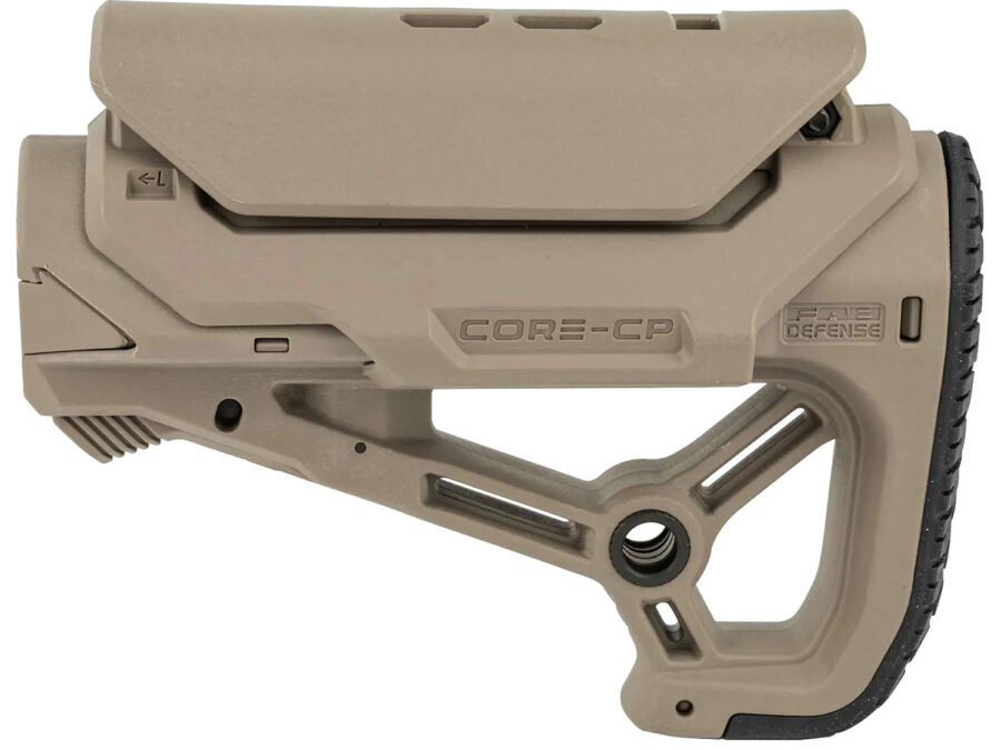 FAB Defense FXGLCORESCPT GL-CORE S CP-CQB Optimized Combat Stock  Flat Dark Earth