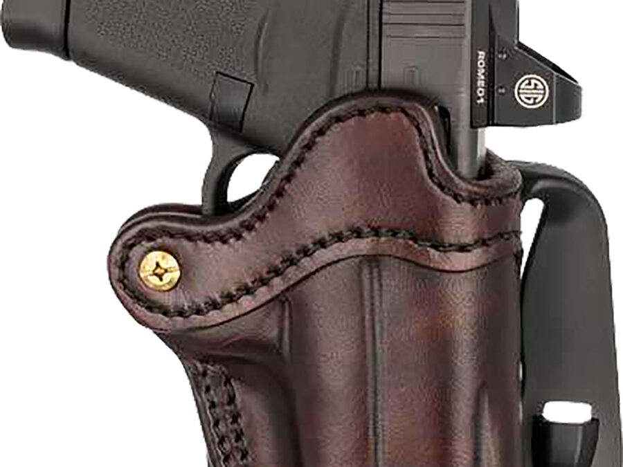 1791 Gunleather ORPDHCSBRR Optics Ready Paddle Holster C OWB Signature Brown Leather Fits 2.50-3" Barrel Right Hand