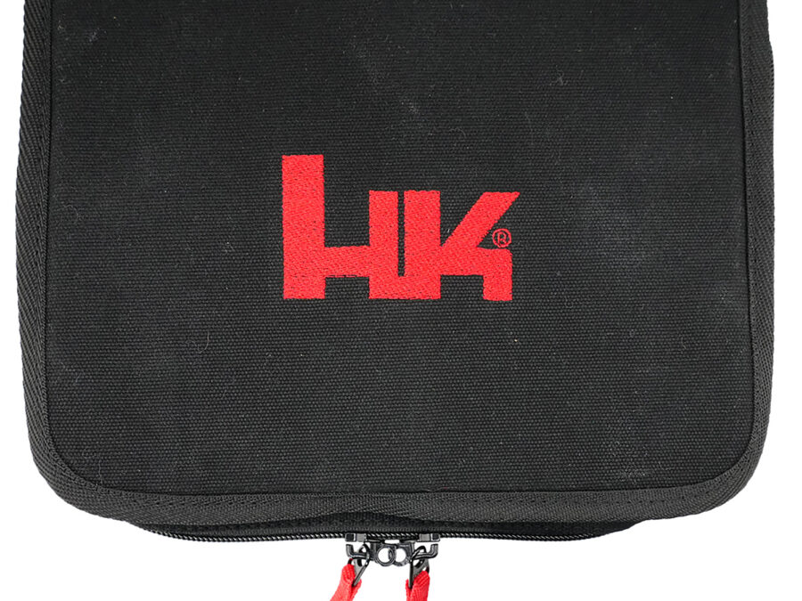 HK 51001075 Pistol Case  11.20" Long Black/Red
