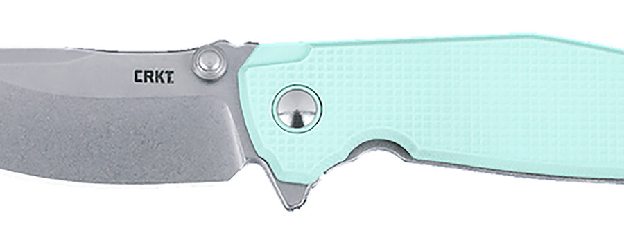 CRKT 2560 Ibis  EDC 3.09" Folding Drop Point Plain Stonewashed 14C28N Steel Blade, Blue G10/SS Handle
