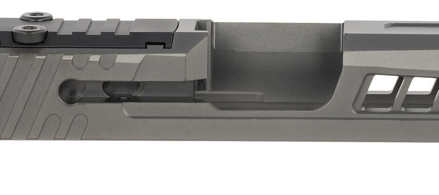 True Precision Inc TPP365SBCRMS Axiom Optic Cut Slide Fits Sig P365 Black DLC Anodized 416R Stainless Steel