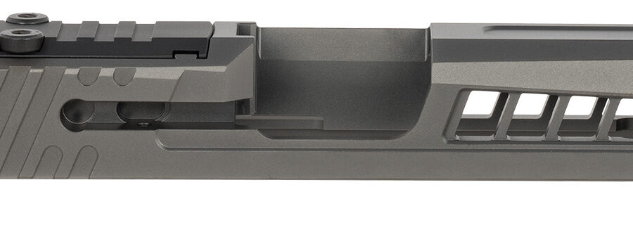 True Precision Inc TPP365XLSBCRMS Axiom Optic Cut Slide Fits Sig P365 XL Black DLC Anodized 416R Stainless Steel