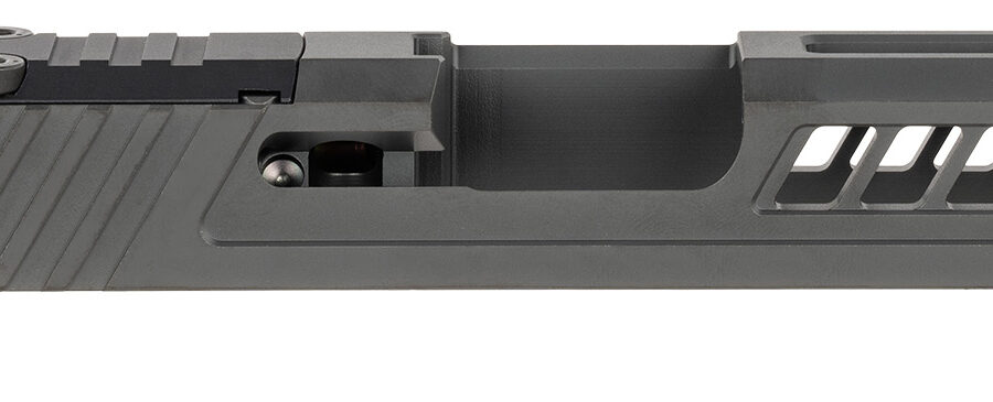 True Precision Inc TPG43SBCRMS Axiom Optic Cut Slide Fits Glock 43 Black DLC Anodized 416R Stainless Steel