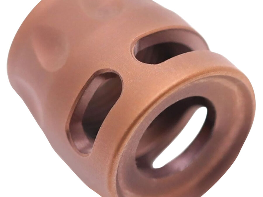 True Precision Inc TPSMICROC Micro Compensator S-Type Copper 416R Stainless Steel 1/2"x28 Threads 9mm/380 ACP