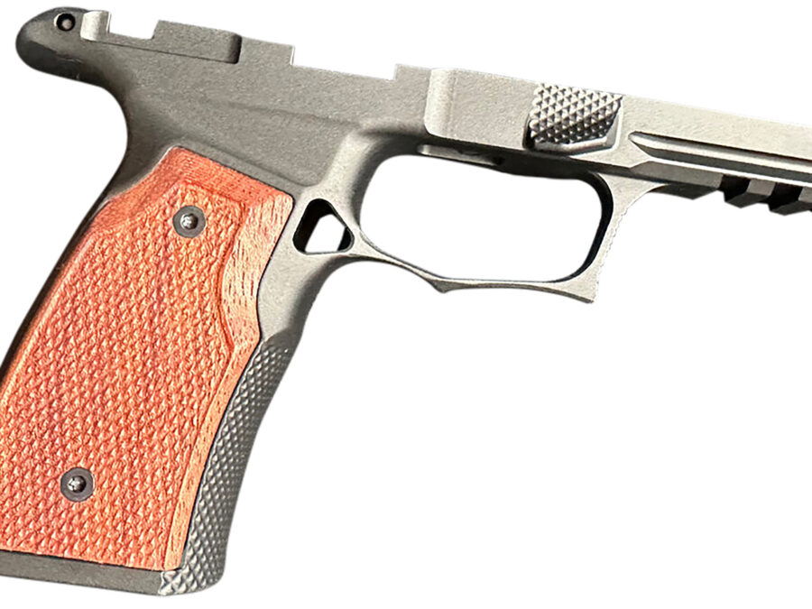 Sharps Bros SBGM07-G2 P365-XMACRO  Black w/ Cherry 7075-T6 Aluminum Fits Sig P365