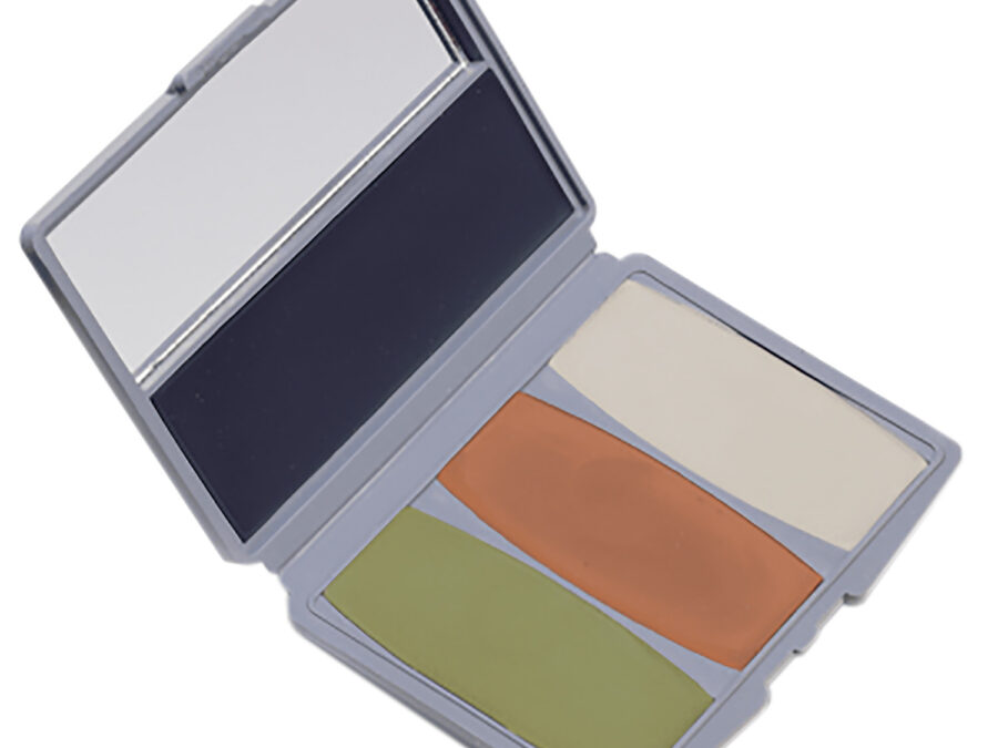 Hunters Specialties HS00264 Camo-Compac 4 Woodland Makeup Kit Mud Brown/Flat Black/Leaf Green/Sand