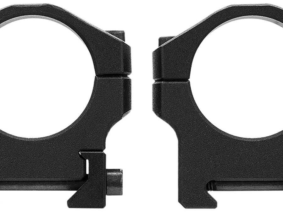 Mdt Sporting Goods Inc 103549-BLK Scope Rings Scope Ring Set Black Anodized Aluminum 34mm Tube High Picatinny