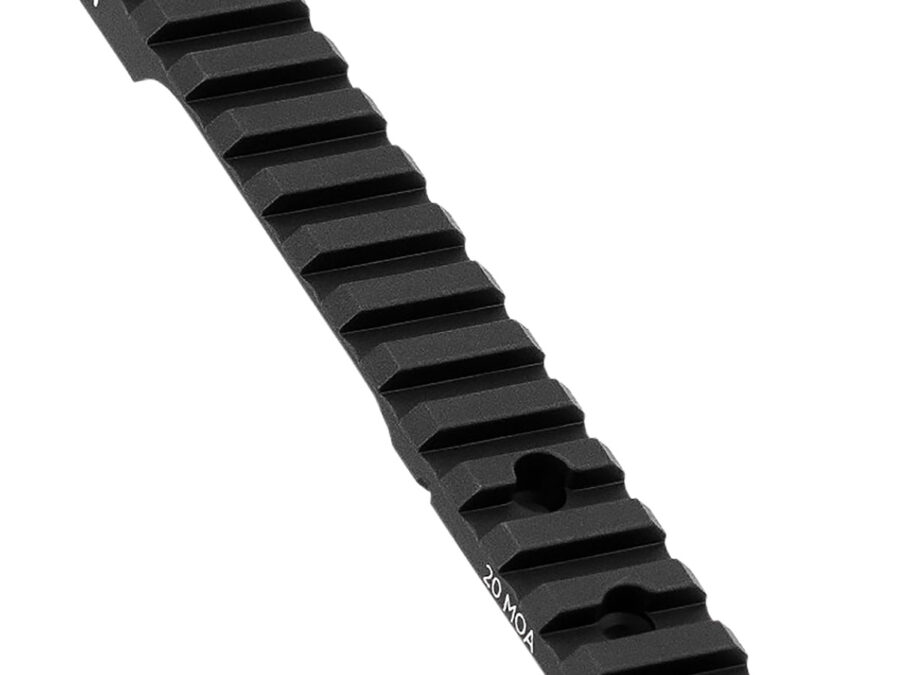 Mdt Sporting Goods Inc 102189BLK Picatinny Scope Rail  Black Anodized Aluminum 11" Long Fits Howa 1500 Short Action, 20 MOA