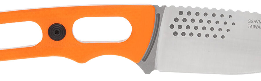 S.O.G SOG17330157 Ether FX 3.10" Fixed Drop Point Plain Brushed Satin CPM S35VN SS Blade, Blaze Orange Textured G10 Handle