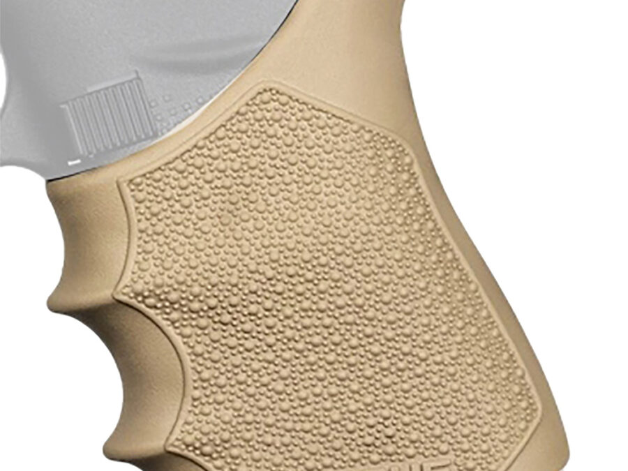 Hogue 18213 Grip Sleeve Handall Beavertail Flat Dark Earth Rubber